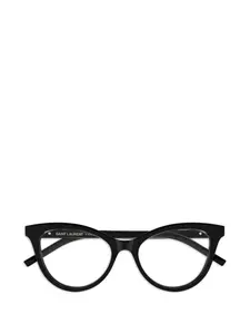 Очки в форме кошачьих глаз с логотипом Saint Laurent, черный