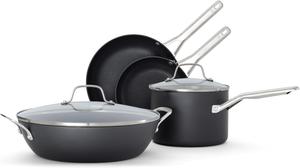 Calphalon антипригарная посуда с твердым анодированием, набор из 6 предметов, черный