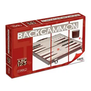 Детская настольная игра Cayro Backgammon Polypiel Briefcase, золотой