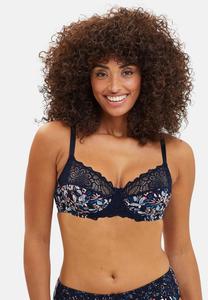 Бюстгальтер Sans Complexe FLORA, Imprimé Floral Bleu & Rose Pale/Dark Blue