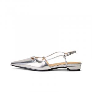 SHOEMAKER QUEEN Женские повседневные туфли Casual Single в стильном серебристом цвете, цвет Stylish Silver