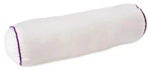 Подушка с наполнителем под шею 15x50 см, бело-фиолетовая подушка, декоративная подушка под шею, подушка для дивана Haus und Deko