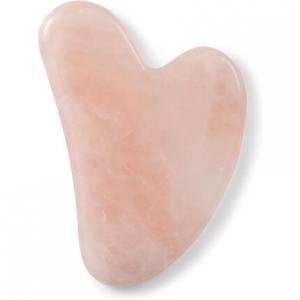 Массажер для лица Zoe Ayla Rose Quartz Gua Sha - осветляет цвет лица, уменьшает тонкие линии и морщины - улучшает впитывание сыворотки, увлажняющего крема и масла для лица Розовый Zoë Ayla