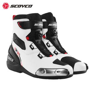 SCOYCO EMICRO Off-Road мотоциклетные ботинки для мотокросса MR002, оборудование для мужчин, всесезонные MT015-2 белые, размер 43