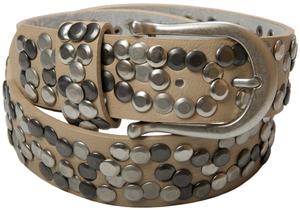 Ремень styleBREAKER Nieten, бежевый