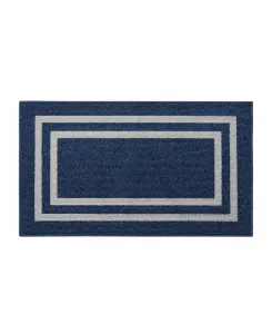 Ковровая дорожка Jean Pierre с двойной окантовкой и ворсом, машинная стирка, 66 см x 114 см Jean Pierre New York, джинсовый/светло-серый