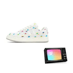 WHITE SANDS Низкие скейтерские кроссовки унисекс белые, цвет White