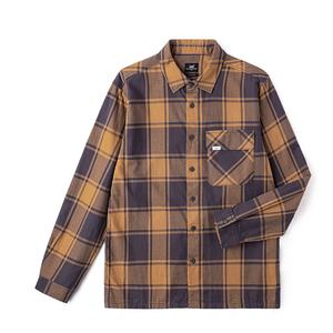 Lee Мужская рубашка коричневого цвета