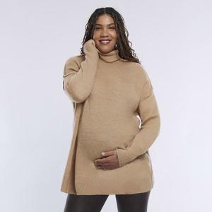 Свитер с воротником-стойкой для беременных Motherhood, цвет brush