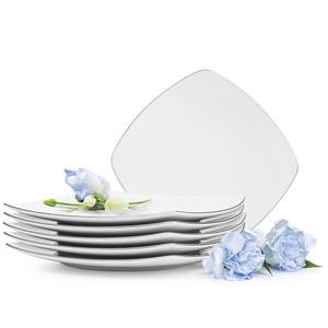 Набор десертных тарелок CARLINA из 6 предметов KONSIMO, белый/серебристый