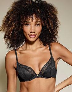 Бюстгальтер без вкладышей Louisa черного цвета Kbx