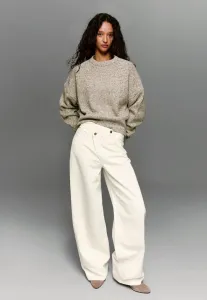 Широкие ноги Bershka, Beige