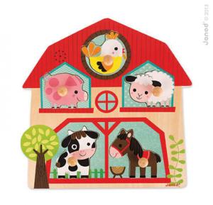 Janod, музыкальный пазл Жители Фермы