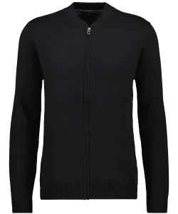 RAGMAN вязаная флисовая куртка, черный