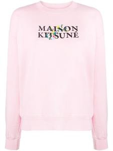 Maison Kitsuné толстовка с логотипом, розовый