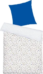 Двустороннее постельное белье синего цвета 1x 155x220 см + 1x 80x80 см Tom Tailor