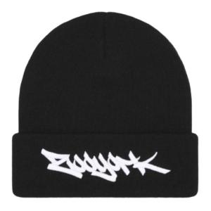 Supreme Зимняя шапка с вышитым логотипом Zoo York, Black