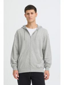 BLEND Куртка-флис с капюшоном BHMBrilo серого цвета