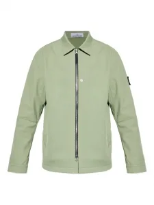 Куртка с застежкой на молнии и накладными карманами Stone Island, зеленый
