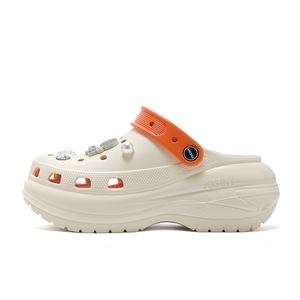 JOSINY Женские сабо оранжевые с декоративной пряжкой для самостоятельного украшения, цвет Orange (Includes DIY Decorative Buckle)