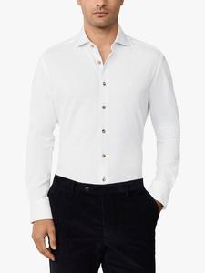 Хлопковая классическая рубашка с длинными рукавами Hackett London, Optic White