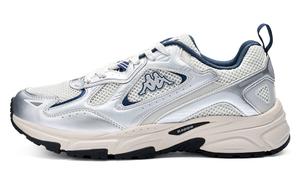 Kappa Повседневные кроссовки Pizza 30° Wing противоскользящие износостойкие дышащие легкие низкие массивные унисекс серые серебристые - холодный серый/серебро, цвет Cool Gray/Silver