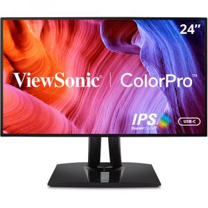 Монитор ViewSonic VP2468a 23,8 дюйма с соотношением сторон 16:9 и IPS-матрицей с док-станцией USB Type-C