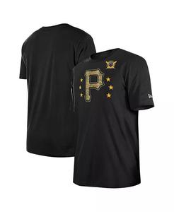Мужская черная футболка Pittsburgh Pirates 2024-Armed Forces Day New Era