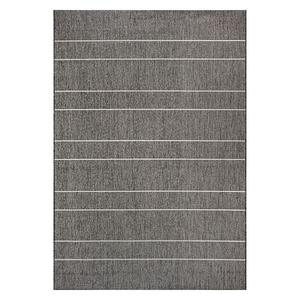 Полосатый ковер Alaina для дома и улицы Nuloom, серый, 153x229 см