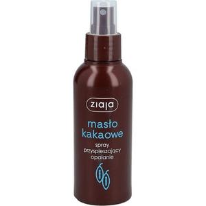 Спрей для тела с маслом какао Ziaja, ускоритель загара для сухой и нормальной кожи 100мл