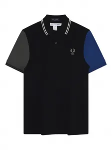 Рубашка поло в стиле колор-блок из коллаборации с Fred Perry Comme Des Garcons Shirt, черный
