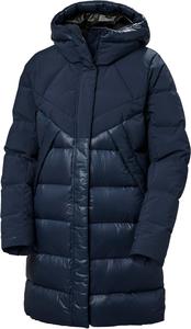 Пуховая парка Helly-Hansen Winter Bliss, женская куртка, пуховое пальто, молния YKK, регулируемый капюшон, без ПФУ, знак качества Bluesign. Helly Hansen, 597 Navy