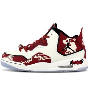 Jordan Кроссовки баскетбольные Courtside 23 Mid top устойчивые к истиранию винтажные унисекс beige red