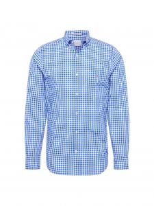 Рубашка на пуговицах стандартного кроя Gant, синий