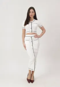 Футболка с принтом Elara, Weiß