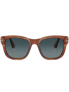 Солнцезащитные очки в круглой оправе Persol, коричневый