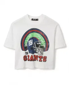 Женская футболка с высоким воротником NFL New York Giants Game Time Junk Food Clothing, белый