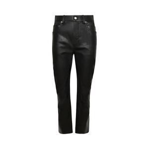 Брюки Rick Owens Detroit Cut Leather Pants, Black