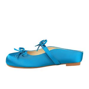 QITUMAUL Женские закрытые тапочки синие [Скрытая платформа 3 см], цвет Blue[Hidden Wedge 3cm]