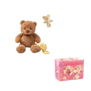 Плюшевая кукла Capybara Backpack Bear высотой 35 см LEVENKENESS