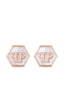 Серьги Mini с логотипом Philipp Plein, розовый