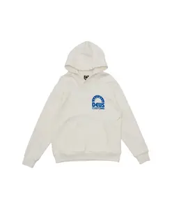 Худи из хлопкового флиса с принтом Deus Ex Machina, белый