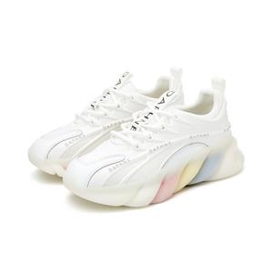 DAPHNE Женские мид-топы массивные кроссовки бело-серые, цвет White Gray