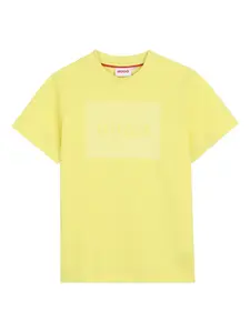 Футболка с логотипом Hugo Kids, желтый