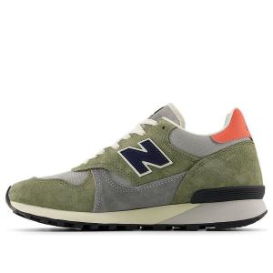 Кроссовки 475 'dark olive drift red' New Balance, зеленый