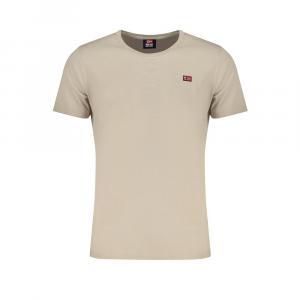 Бежевая хлопковая футболка Geographical Norway