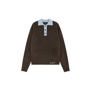 WE11DONE Мужская поло коричневого цвета