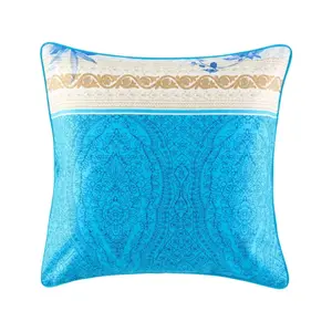 Наволочка Indian Roses Bassetti из хлопка, 40х40 см, синий