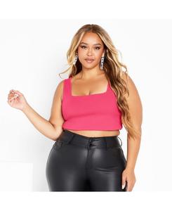 Женский трикотажный топ большого размера Lanie Compact CITY CHIC, Pink