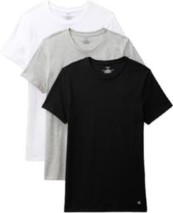 Комплект из 3 мужских классических хлопковых маек Calvin Klein, Black, Grey Heather, White Crewneck